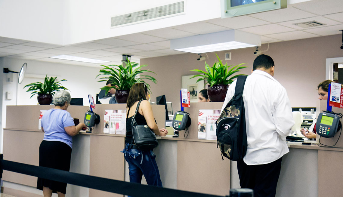 three customers at Bank of America