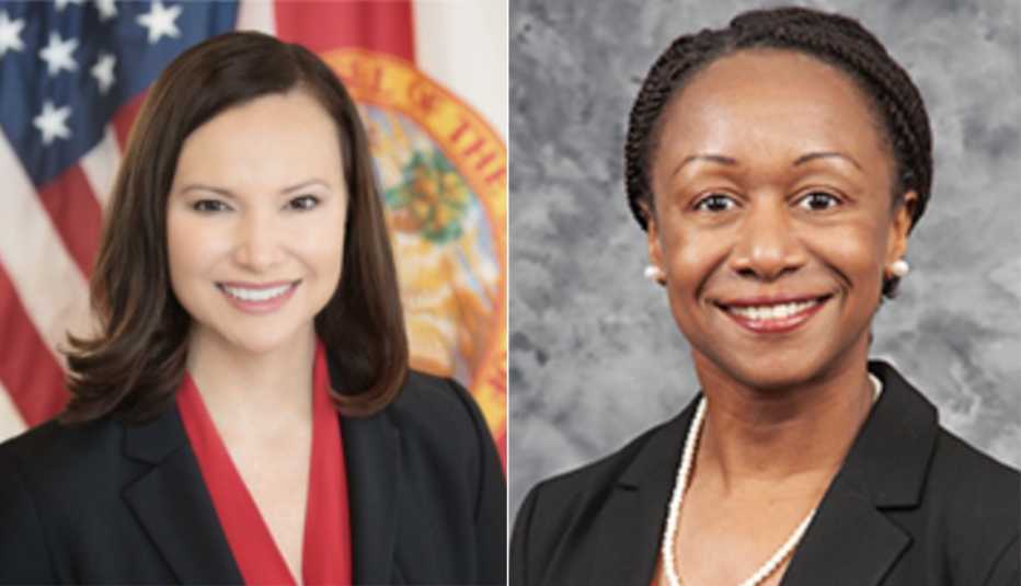 Attorney General Ashley Moody and Joneigh Dr. Khaldun