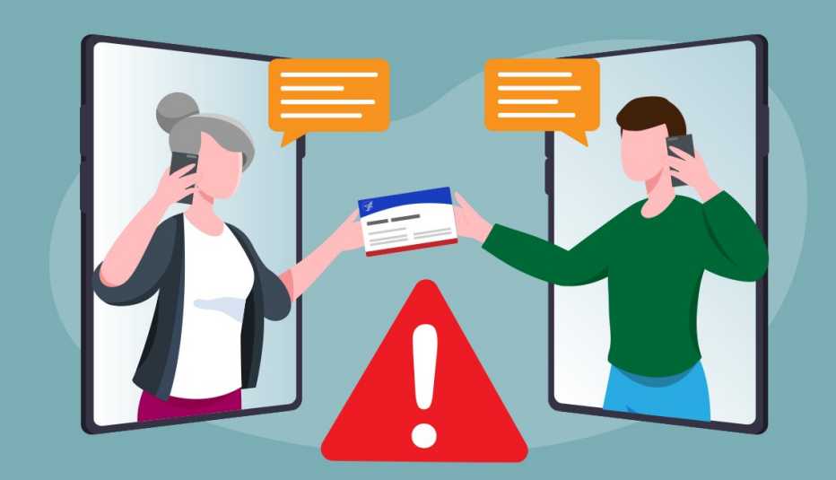 medicare card scam shown